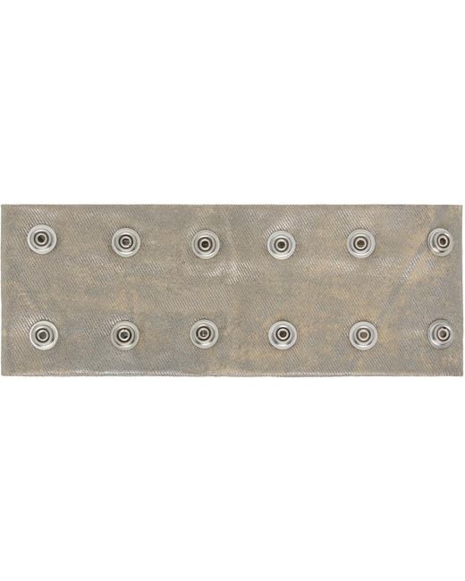 Rick Owens Black Concordians Strobe Neck Band Choker for men