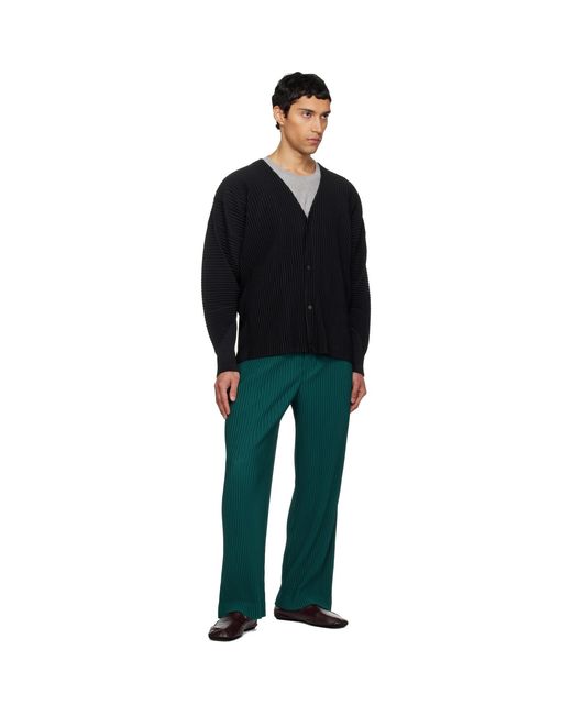 Homme Plissé Issey Miyake Black Color Pleats 1 Cardigan for men