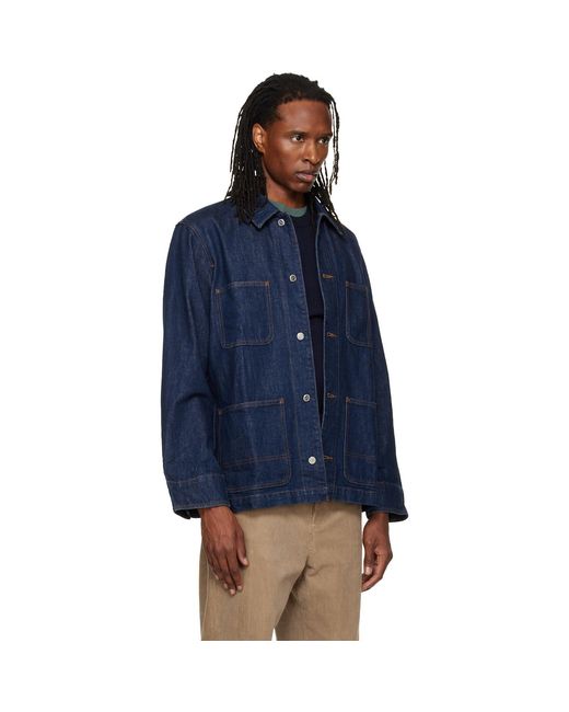 A.P.C. Blue Perec Denim Jacket for men