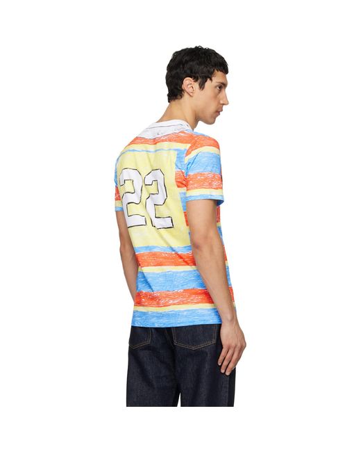 Moschino Orange Sport Inspired T-Shirt for men