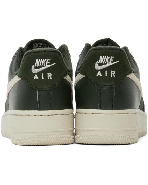 Nike Black Green Air Force 1 '07 Low Sneakers for men
