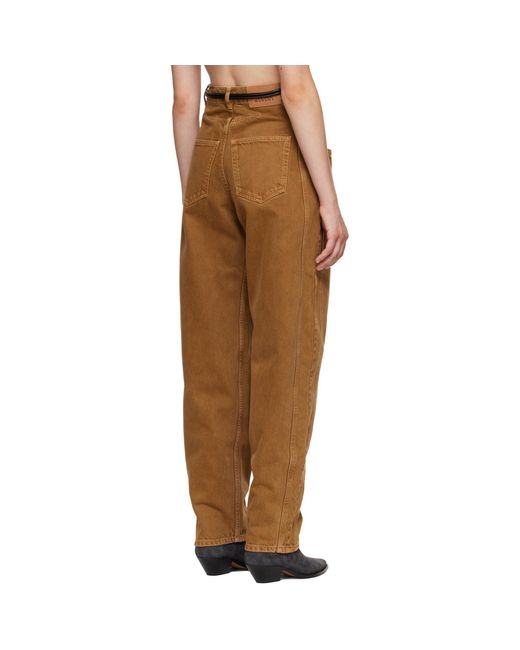 Isabel Marant Brown Tan Lisha Jeans