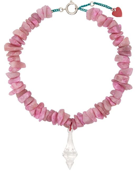 Acne Pink Agate Necklace