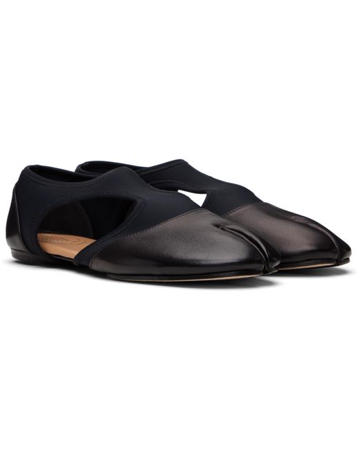 Maison Margiela Black Tabi Jazz Loafers