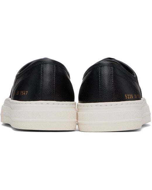 Common Projects Black Four Hole Sneakers for men