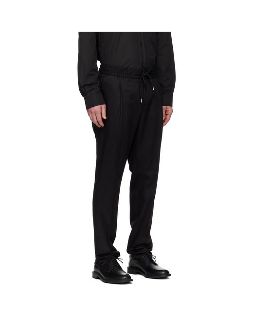 HUGO Black Slim-Fit Trousers for men