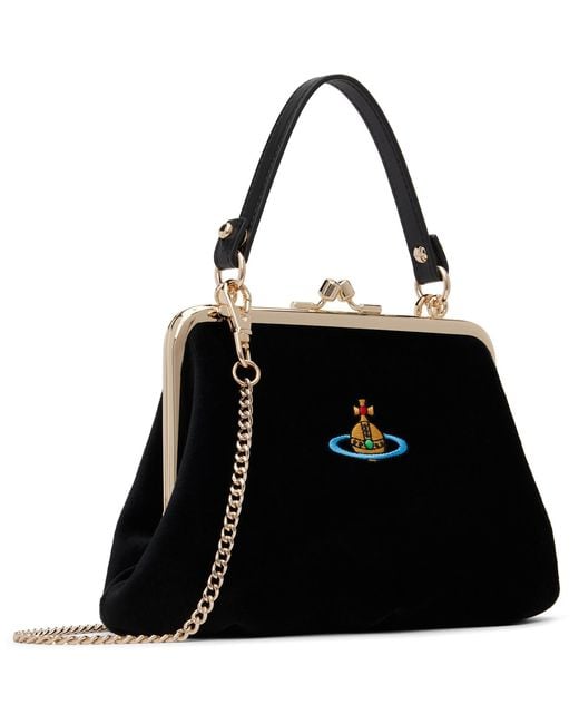 Vivienne Westwood Black Granny Frame Bag