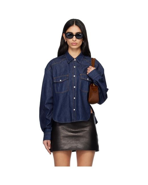 Khaite Blue Grenon Shirt