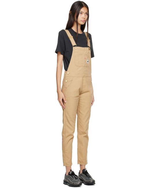 Carhartt Khaki Bib Overalls in Black Lyst
