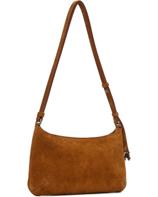 Palm Angels Brown Tan Suede Giorgina Bag