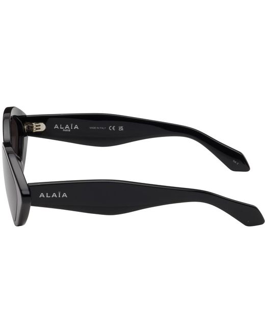 Alaïa Black Oval Sunglasses