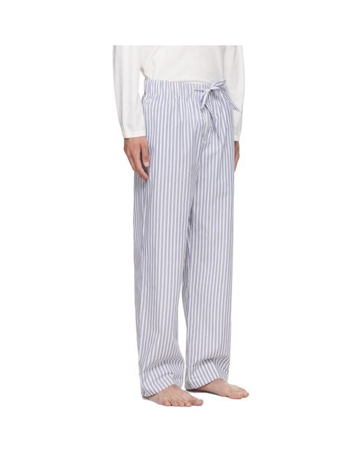 Tekla Purple Poplin Pyjama Pants for men