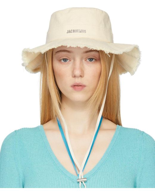 Jacquemus Cotton Offwhite La Montagne 'le Bob Artichaut' Bucket Hat Lyst UK