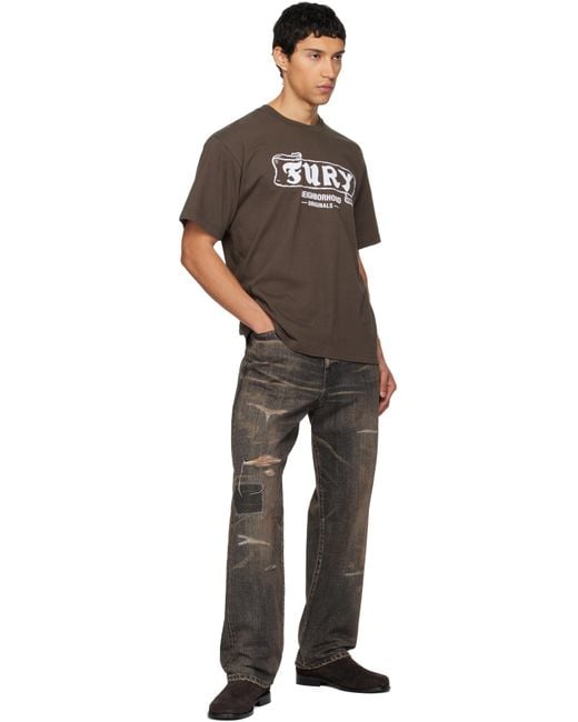 Neighborhood Black 'Tee Ss-6' T-Shirt for men