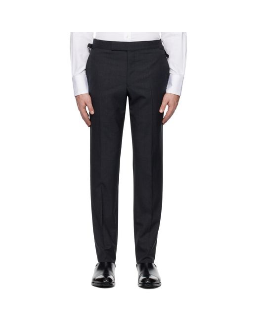 Tom Ford Blue Super Plain Weave O'Connor Trousers for men