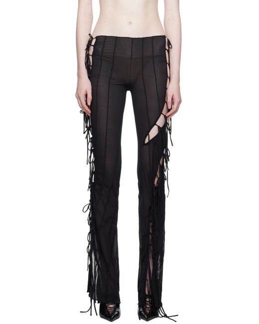 Fanci Club Black Nadia Trousers