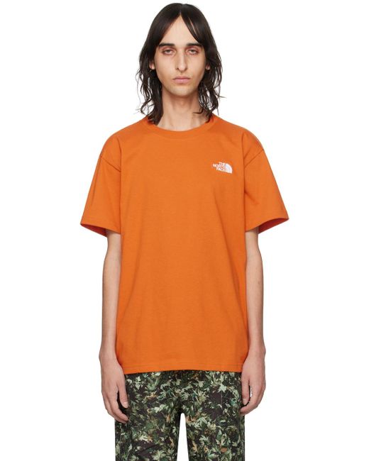 The North Face Orange Evolution T-shirt for men