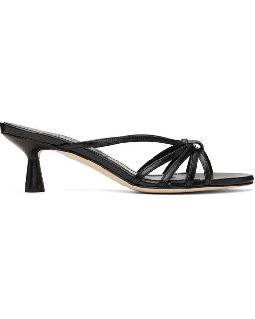 Aeyde Black Abby Leather Mules