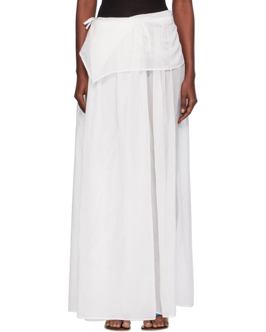 Paris Georgia Black Elemental Silk Voile Maxi Skirt