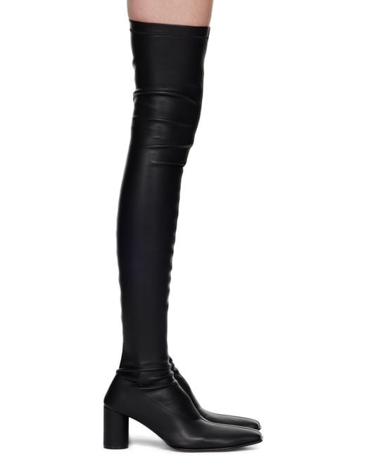 MM6 by Maison Margiela Black Over-The-Knee Tall Boots