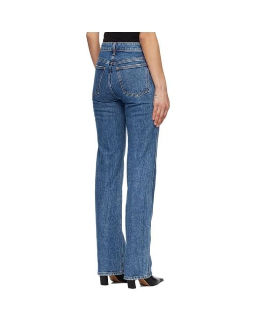 Khaite Blue Danielle Stretch Jeans