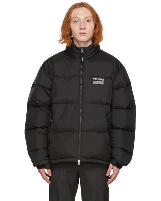 Axel Arigato Satin Down Observer Puffer Jacket in Black for Men - Lyst