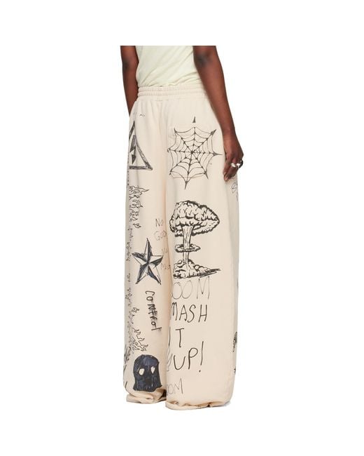 Lu'u Dan Natural Off- Raw-Cut Bontan Sweatpants