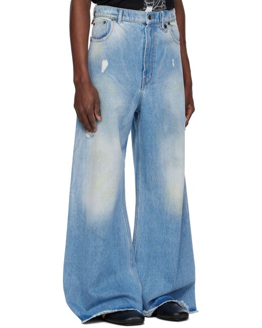 Egonlab Blue Ssense Exclusive Baggy Jeans for men