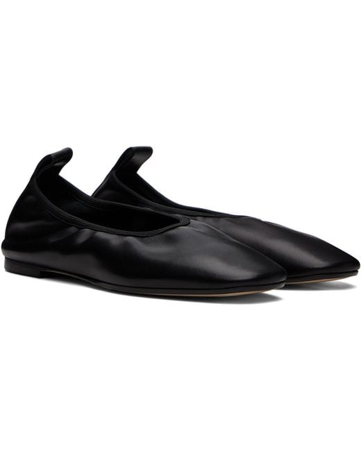Aeyde Black Dex Ballerina Flats