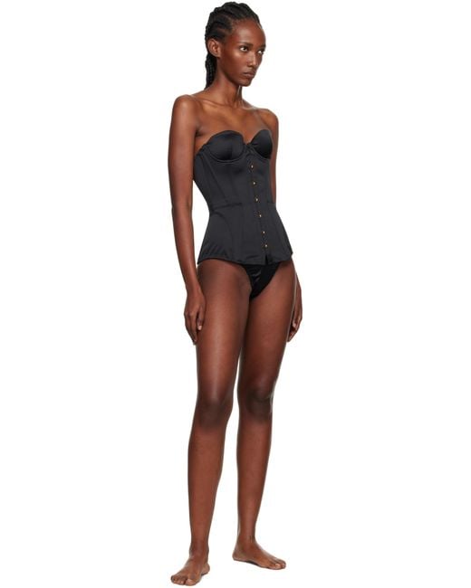 Agent Provocateur Black Mercy Satin Corset
