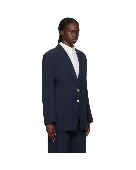 Boss Blue Cutout Blazer