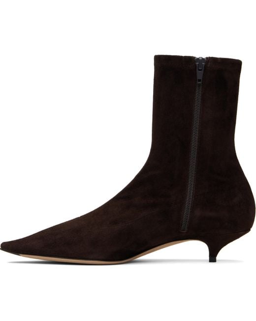 The Row Black Liisa Kitten Boots