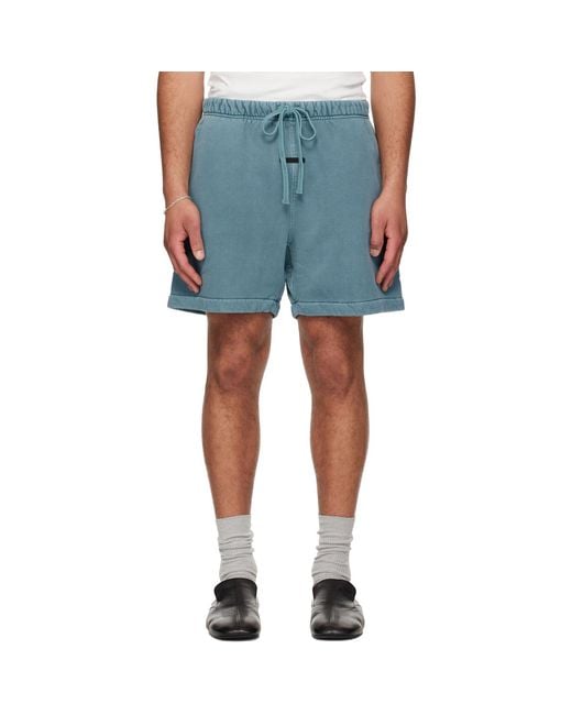 Fear Of God Blue Signature Classic Sweat Shorts for men