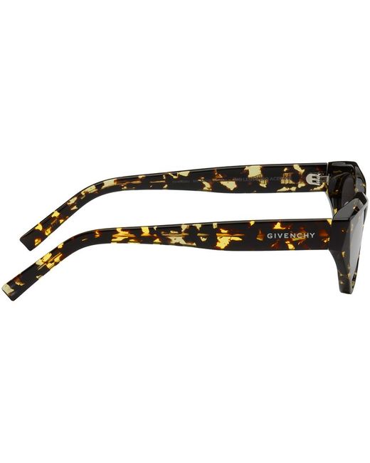 Givenchy Black Tortoiseshell Cat-eye Sunglasses for men