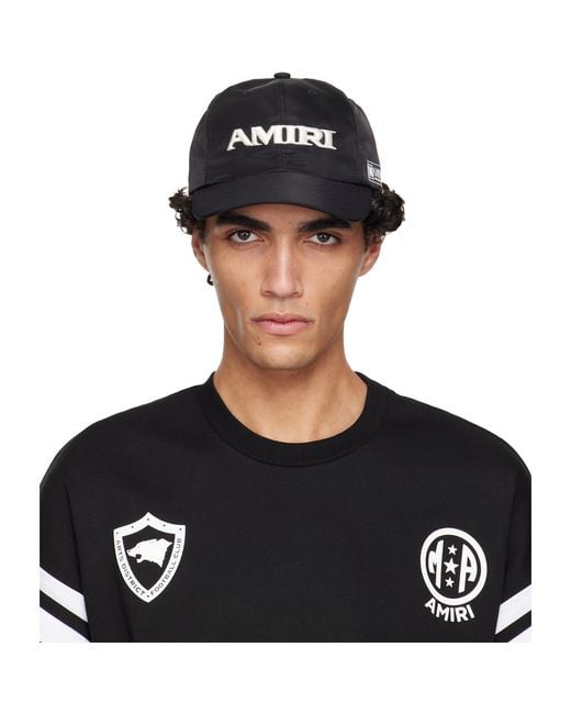 Amiri Black Sport Cap for men
