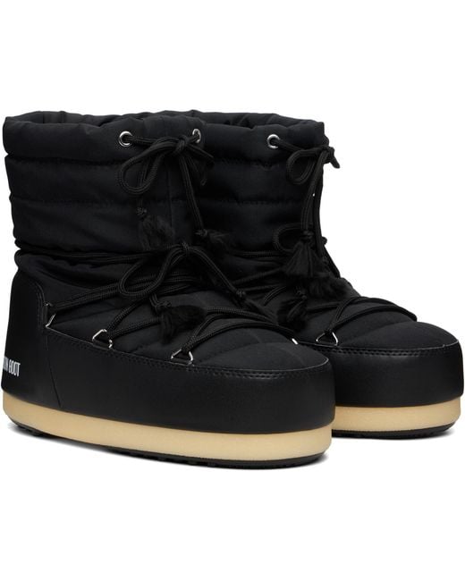 Moon Boot Black Evx Light Low Nylon Boots for men