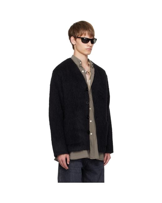 Our Legacy Black Wool Cardigan for men