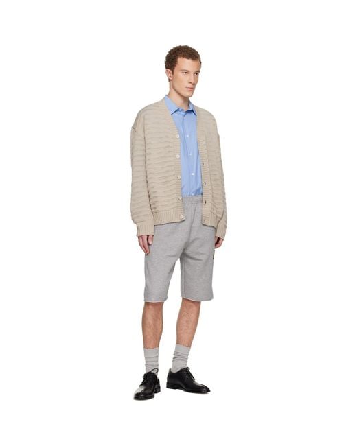 MM6 by Maison Margiela Multicolor Open-Knit Stripe Cardigan for men