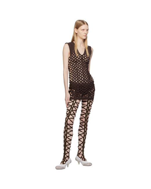 Sinéad O'Dwyer Black Squiggle Minidress