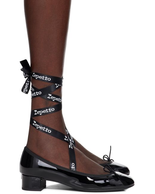 Repetto ブラック Camille ヒール Brown