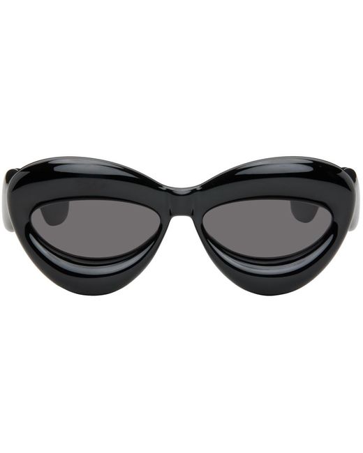 Loewe Black Inflated Cat-eye Sunglasses for men