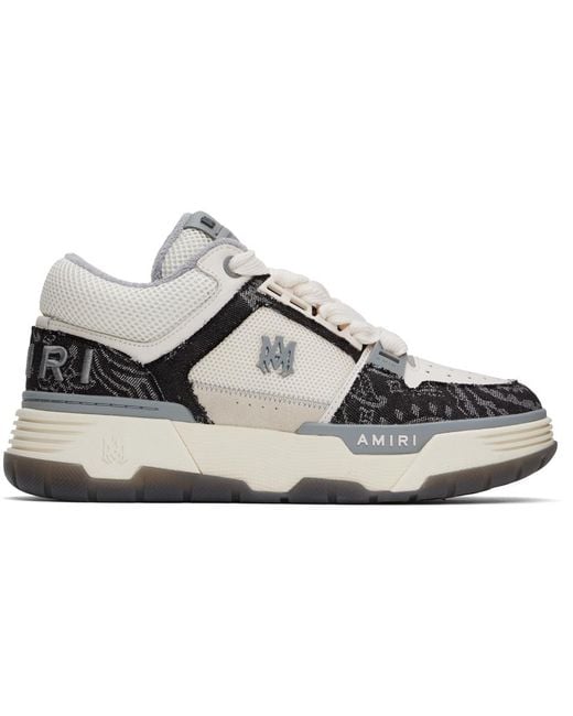 Amiri Off- Bandana Denim Ma-1 Sneakers in Black for Men | Lyst