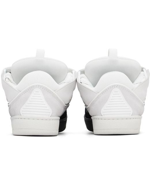 Lanvin Black Off- Spray Curb Sneakers for men