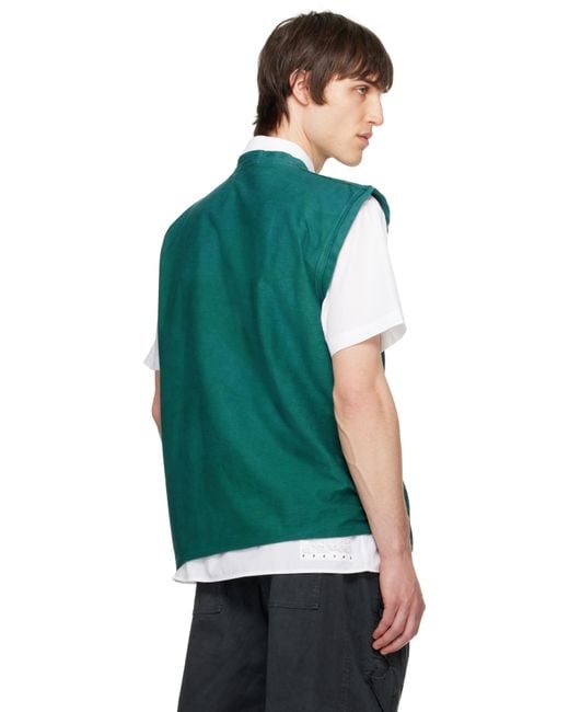 YAKU Green Fossil Tank Top for men