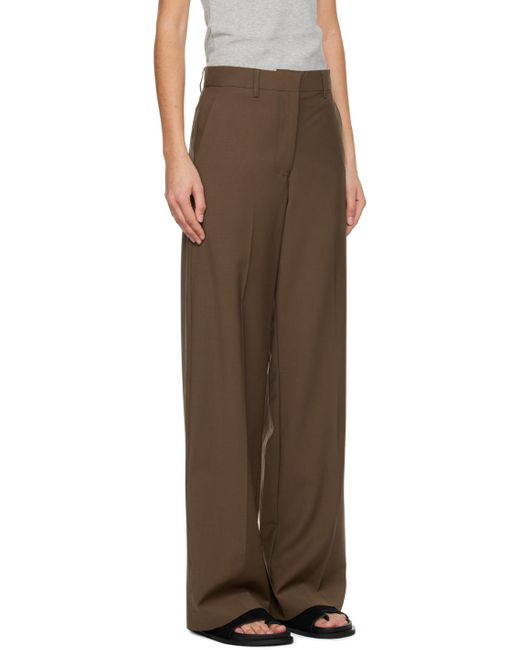 Matteau Brown Tailored Trousers