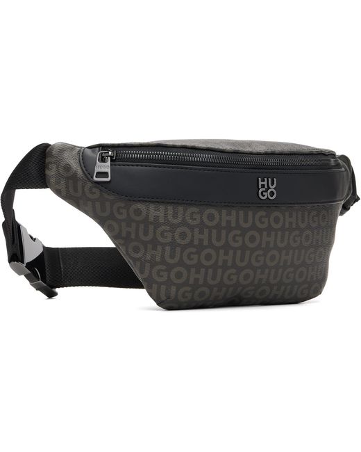 HUGO Black Logo Hardware Belt Bag for men