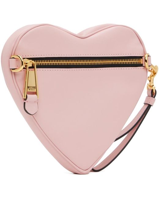 Moschino Pink '' Belt Heart Pouch