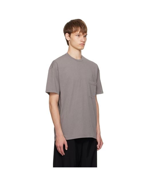 The Row Gray Taupe Niels T-Shirt for men