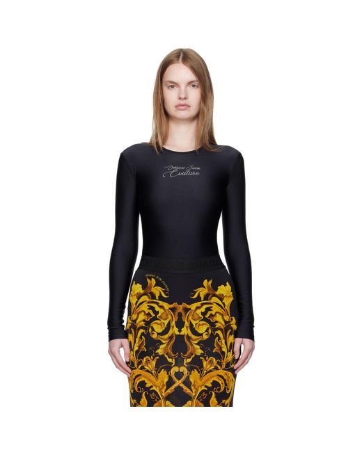Versace Jeans Couture Black Body With Shimmering Sequins