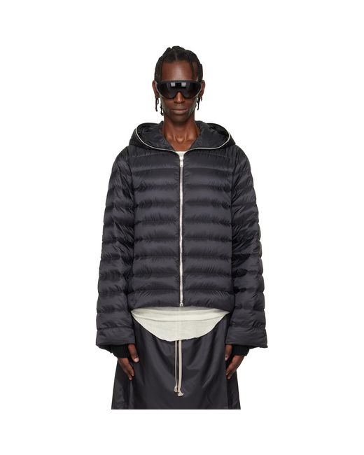 Rick Owens Black Moncler + Ziplock Down Jacket for men